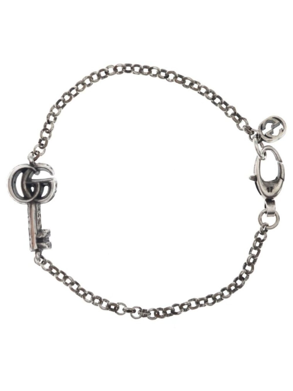 Gucci Double G Key Bracelet Silver